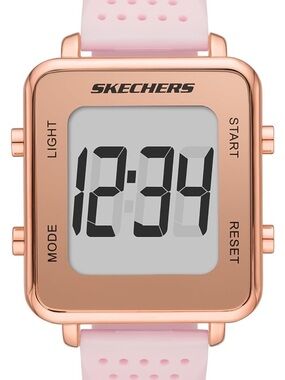 Skechers Women's Light Pink Digital Sport Watch
